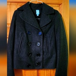 XS Wool Double Breasted Peacoat